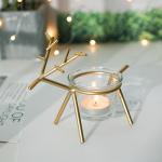 Iron Art Prop Romantic Lamp Candlestick Contracted And Contemporary Glass