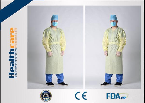 Waterproof SBPP+PE Disposable Protective Gowns ，SMS Surgical Gowns Standard