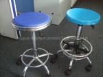 Waterproof Lab Chairs And Stools Stainless Steel Material With Leather Top