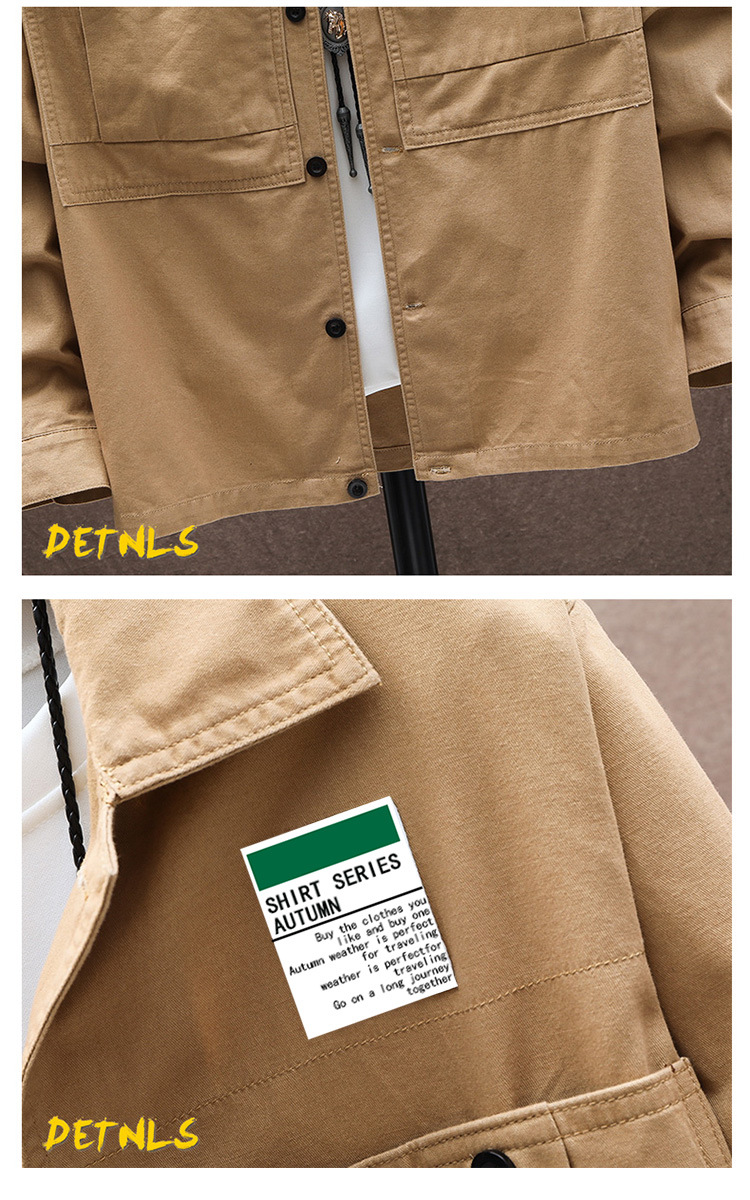 100% Cotton Solid Color Casual Long-sleeved Shirt Fashionable Thin Comfortable Style