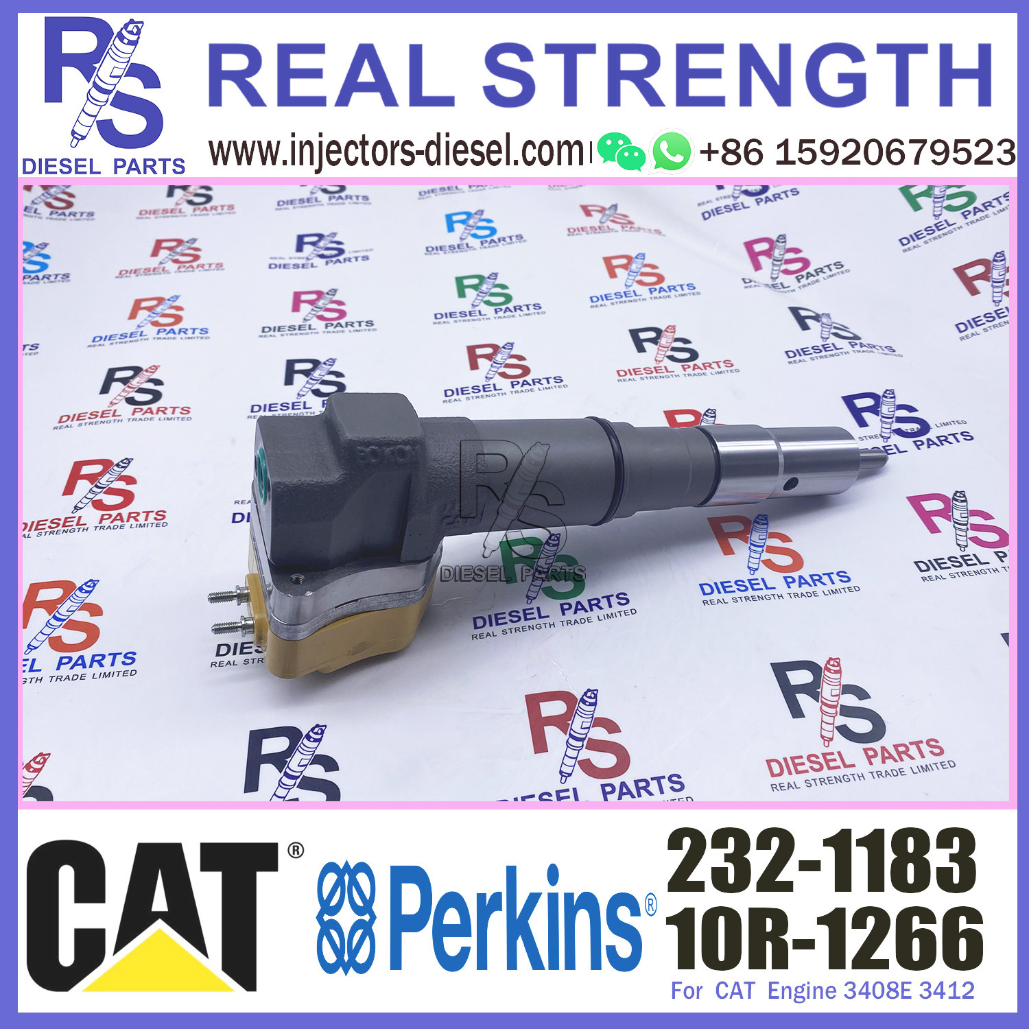 Diesel Common Rail Fuel Injector 232-1171 Rebuild Spare Parts Injection Nozzle 10R-1267 232-1183 232-1171