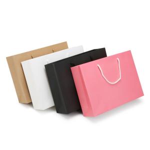 Wholesale Shopping Colored Fancy Paper 100g Garment Packaging Bags Flexo Printing from china suppliers