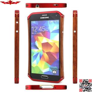 Wholesale Hot Selling Aluminum+Wood Bumper For Samsung Galaxy S5 Multi Color 100% Perfect Fit from china suppliers