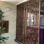 Bronze Cooper Metal Laser Cut Panels Color stainless steel room dividers For