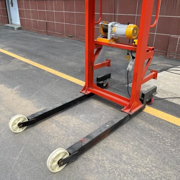 1 Ton 0.5 Ton Hand Pallet Stacker / Manual Forklift Electric Straddle Stacker