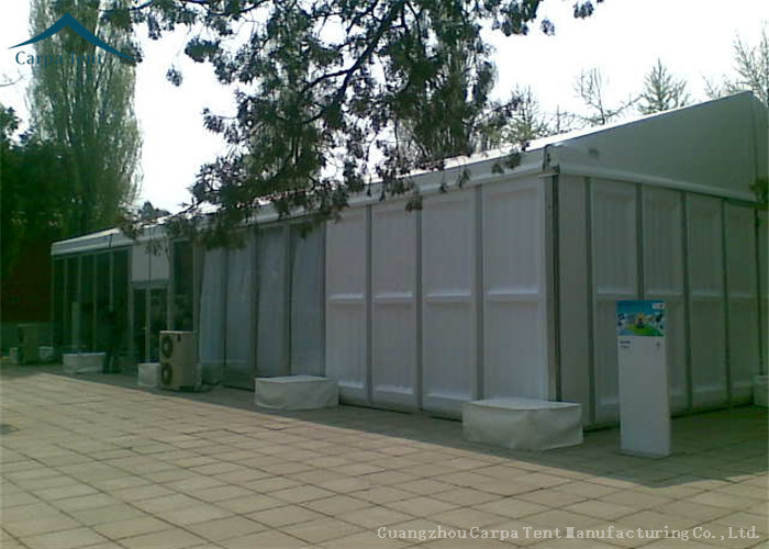 White Waterproof Custom Event Tents For Exhibition With ABS Solid Wall