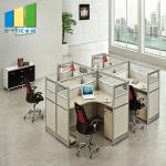 Fashion Office Furniture Partitions / Office Workstation Table With 1.5mm