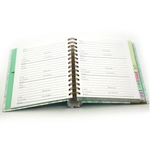 Wholesale Hidden Hardcover Spiral Binding Book Printing Service With Tab Dividers 176*190mm from china suppliers