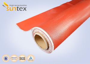 Wholesale Colored Covers Thermal Insulation Fabri / Silicone Impregnated Fiberglass Cloth from china suppliers