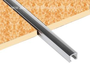 Wholesale 10mm Chrome Listello Tile Trim , Aluminium U Shaped Bar Listello Border from china suppliers