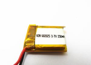 Wholesale Portable Television MP4 MP3 Player Battery , 602025 3.7 V 250mah Lipo Battery from china suppliers