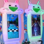 2 Players Kids Arcade Machine / Bicycle Racing Machine W128*D150*H188CM