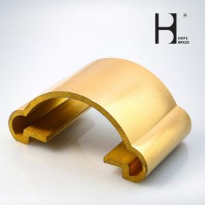 Wholesale Golden Copper Rustless Brass Hand Rails SGS approved For Home Stairs from china suppliers
