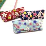 Small floral canvas glasses bag, custom sunglasses box