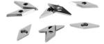 Diamond Cutting Edge Carbide Woodturning Cutters 10pcs with screws Standard