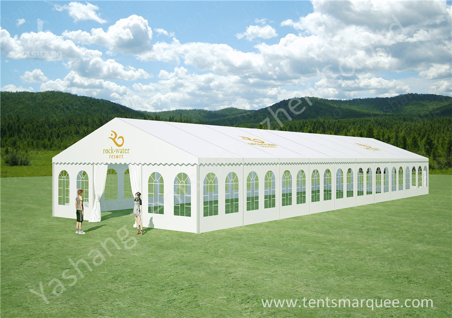 High Peak Assembled Frame Luxury Wedding Tents Marquee With Noble Decorations