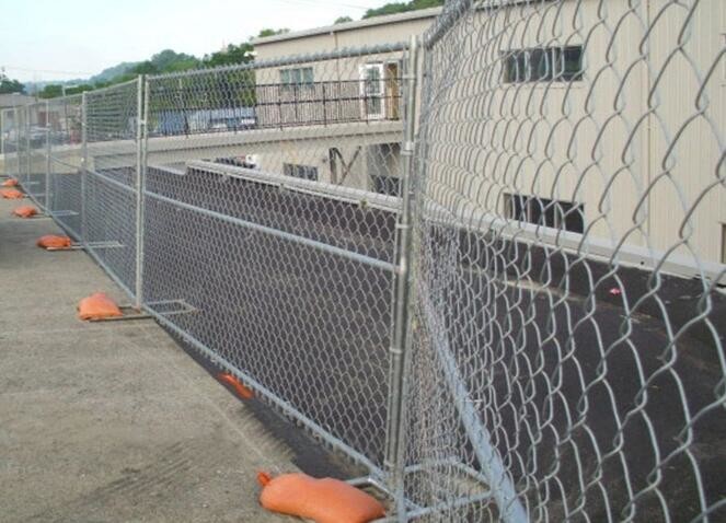 1.5mm Temporary Security Fencing Self Standing Chain Link