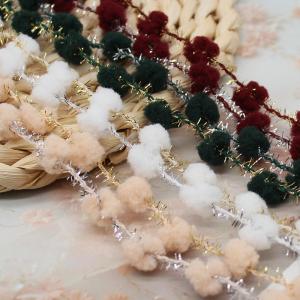 Wholesale Seasonal Woven Pom Pom Trim Metallic Braided from china suppliers