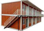 Wooden Color Fast Installation Prefab Container House Building