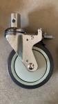 TPR Hospital Castors With PP Core For Medical Shopping Cart Medical Casters
