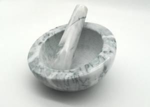 Wholesale Dia 16.5cm H9cm Grey Stone Mortar And Pestle For Herbs Spices from china suppliers