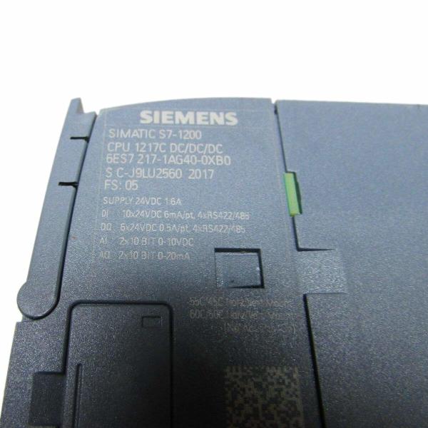 6ES7217-1AG40-0XB0 SIMATIC S7-1200 CPU 1217C Compact CPU DC/DC/DC 6ES7 217-1AG40