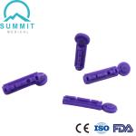 Gamma Sterilized Twist Blood Lancet Needle 30G Purple for Blood Sugar Testing
