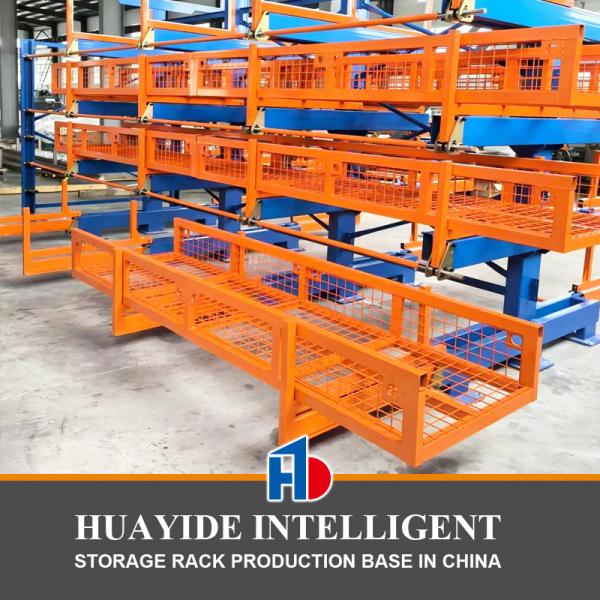 A30 Electric Telescopic Cantilever Rack For Pipe Storage Roll Out Cantilever