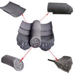Japanese Flat Asian Style Roof Tiles House Handmade 220mm 200mm