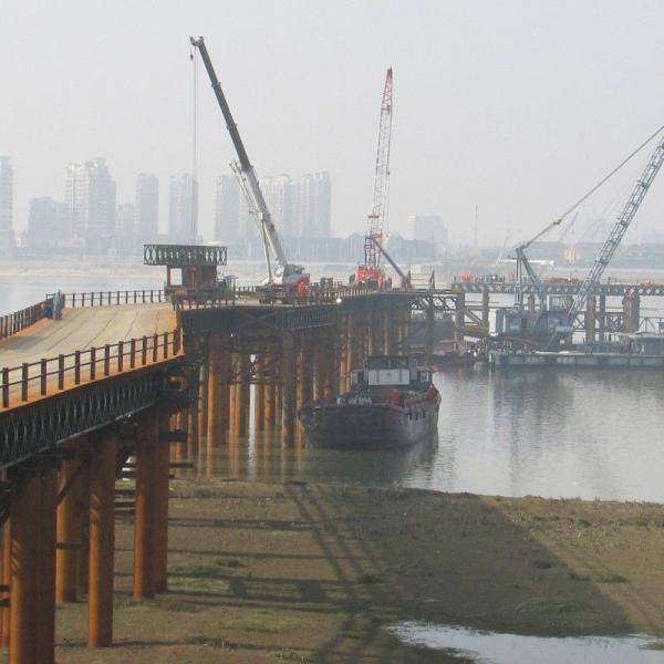 Temporary Modular Bridge / Rigid Frame Truss Bridges Galvanized