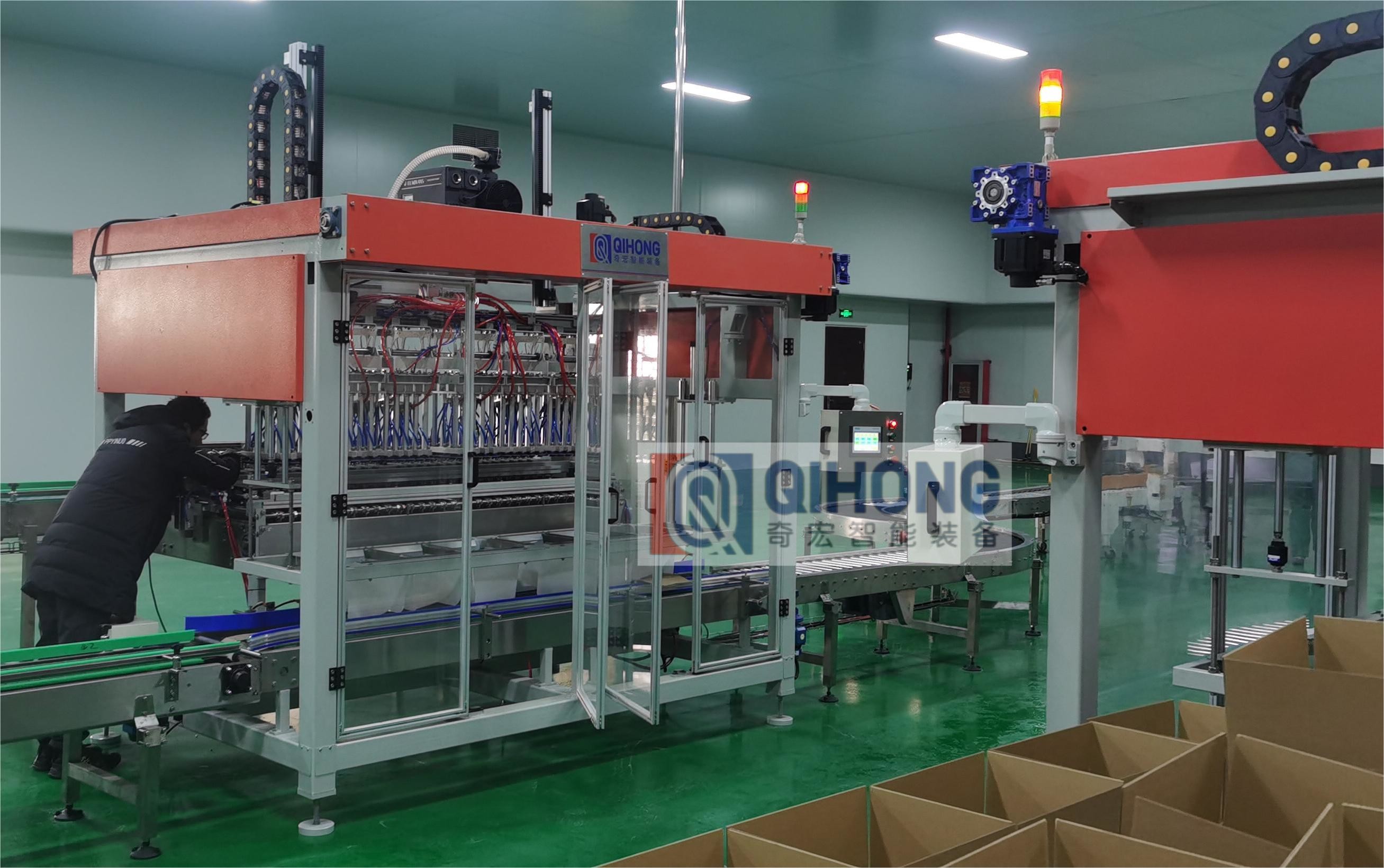 4 Heads Carton Box Packing Machine, 20 Boxes/Min