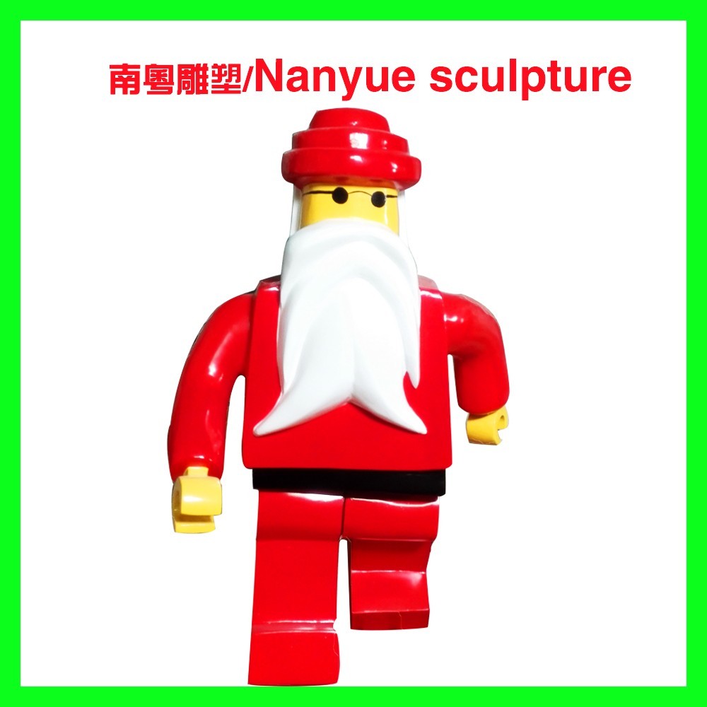 cartoon statue lego character statue life size colorful as decoration model in children amusement garden