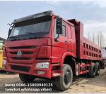 Diesel Howo 375 Used Dump Trucks 25-30 Ton Capacity 16-20 Cbm Dump Box