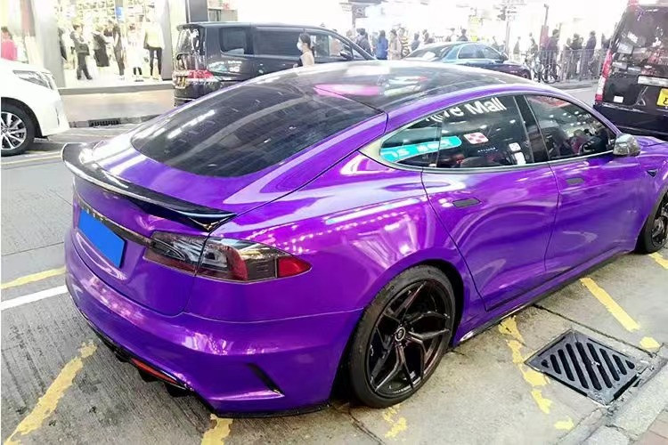 For tesla Model S Body Kit MODEL S Upgraded PD-style Front and Rear Bumper Spoiler Body Kits
