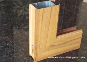 Wholesale Aluminium Side - hinged Door Extrusion Profile Wood Grain Effect from china suppliers