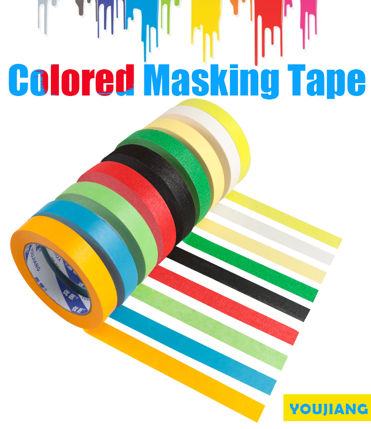 Custom Rubber Adhesive Crepe Painters Masking Tape 48mm White Masking Tape