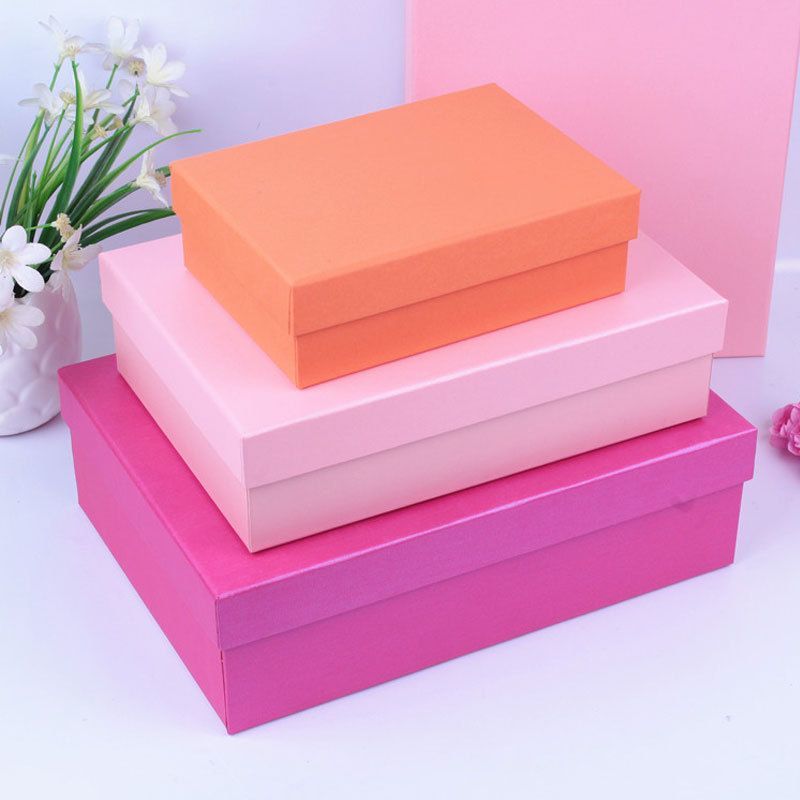 Luxury Various Colors Available Wholesale Custom Logo Printing Christmas Gift Rigid Lid and Base Paper Packaging Carton Box