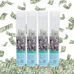 12-36 Inch Euro Money Filler Biodegradable Dollar Party Popper Confetti Cannon