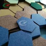 Cinema Indoor Hexagon Acoustic Panels Eco Friendly Heat Insulation