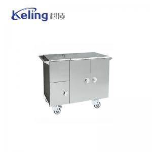 China Hospital Furniture Insulated Food Trolley Stainless Insulated Food Cart on sale