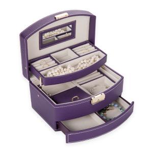 Wholesale Velet Interior Purple Jewellery Organizer Storage Case from china suppliers