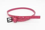 PU Embossing Kids Dress Belt , Black Buckle Girls Waist Belt 95 - 100cm Length