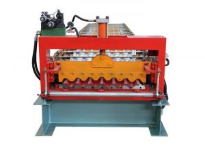 China PLC Program Corrugated Roof Sheet Making Machine Automatic Producing With Hand Touch Screen on sale