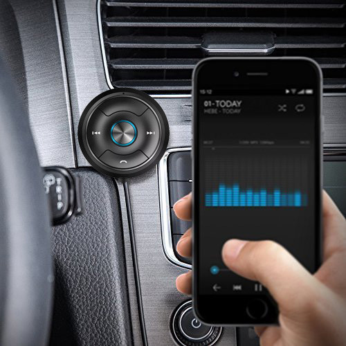 2018 wholesale wireless Bluetooth car kit aux adapter car mp3 fm transmitter aux Bluetooth music receiver