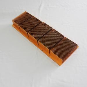Wholesale Anodizing Gold Copper Heat Sinks , High Precision Copper Heat Spreader from china suppliers