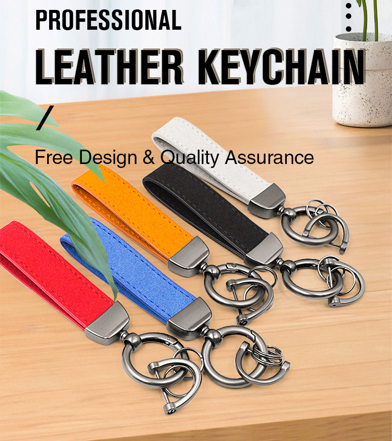 Custom Leather Keychain Photo Keyring Leather DIY Keychain Birthday Christmas Gift