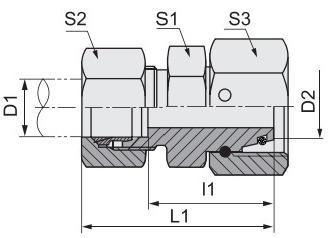 OEM Hydraulic Tube Fitting Reducer Tube Adaptor with Swivel Nut