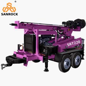 Wholesale Portable Hydraulic Water Well Drilling Machine Trailer Mounted Water Well Drilling Rig from china suppliers