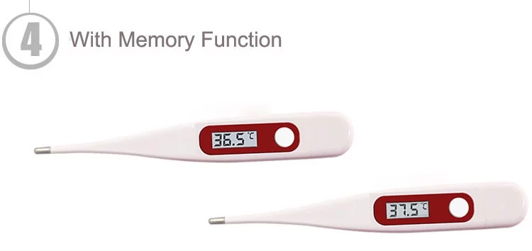 High sensitivity Medical waterproof LCD display baby digital thermometer with CE Certification