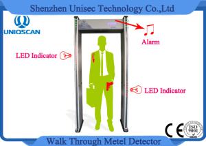 Wholesale 18 Zones Archway Metal Detector , Sound Alarm Walk Through Safety Gate from china suppliers